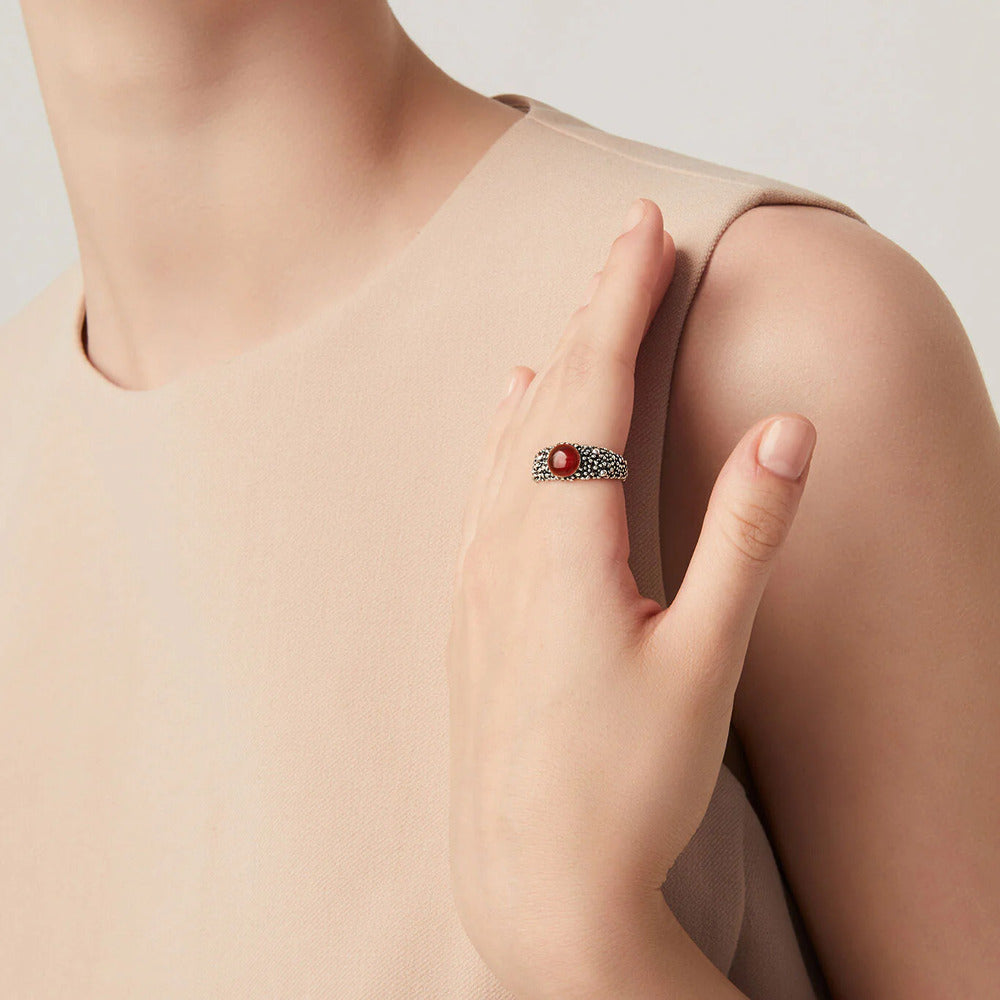 Anello Giovanni Raspini Perlage Corniola