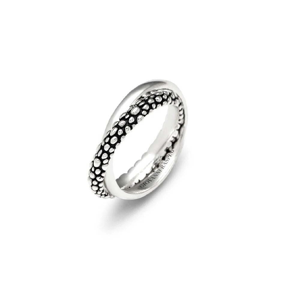 Anello Giovanni Raspini Doppio Perlage in Argento 925