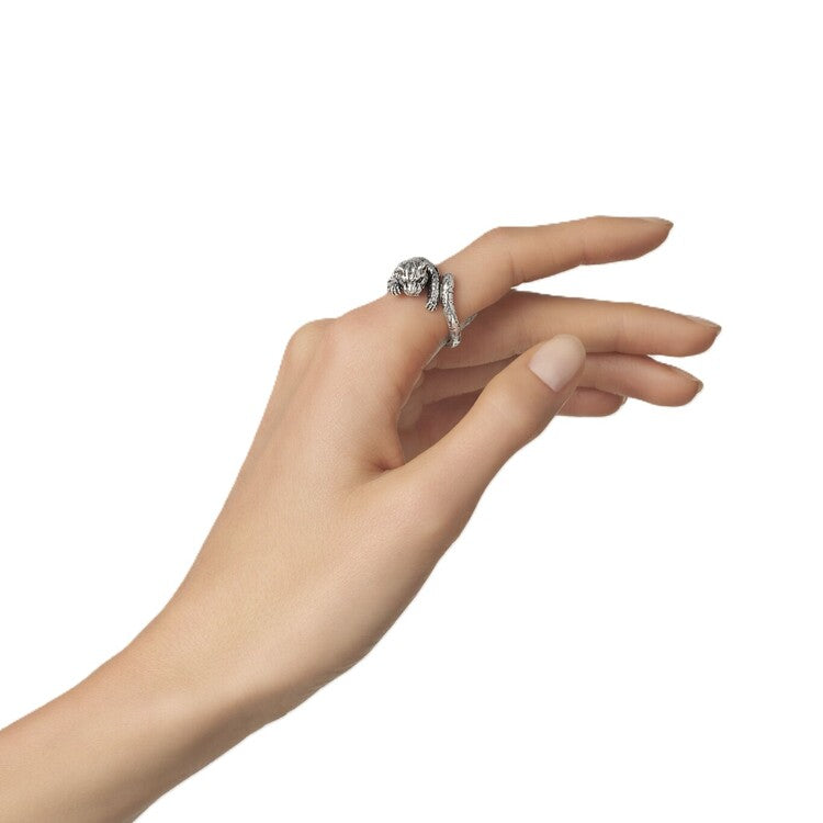 Anello Giovanni Raspini Leopardo in Argento