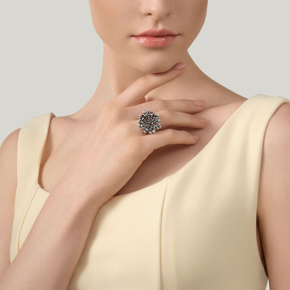 Anello Giovanni Raspini Perlage in Argento
