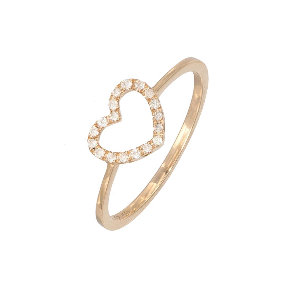 Anello Cuore LELUNE Diamonds Oro e Diamanti