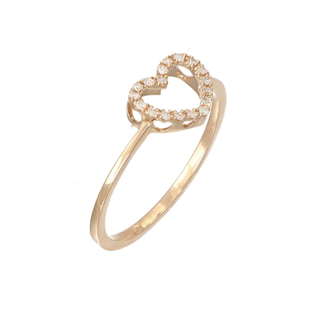 Anello Cuore LELUNE Diamonds Oro e Diamanti