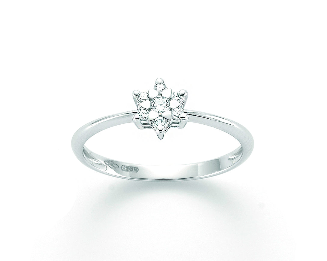 Anello MILUNA Solitario Brillanti
