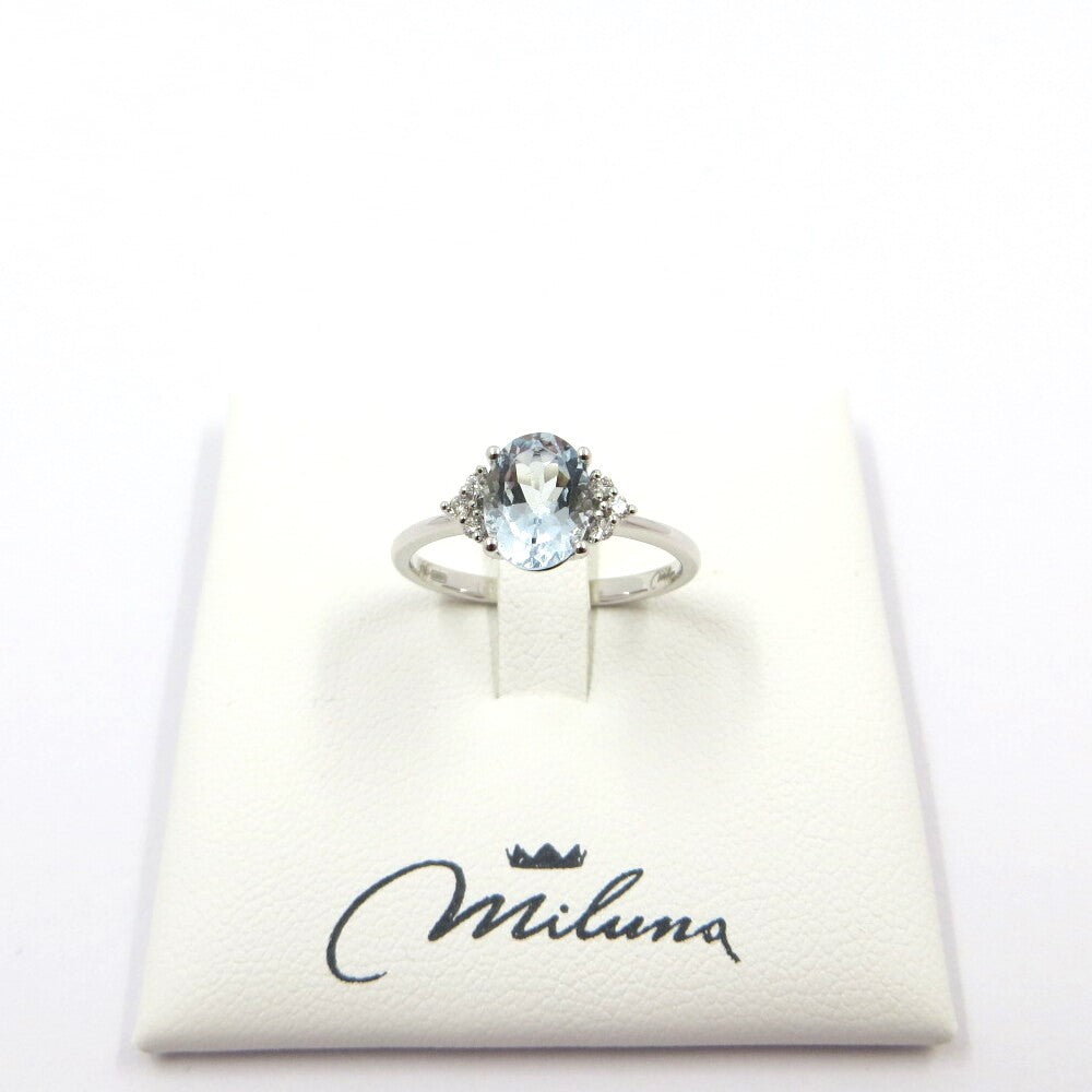 Anello MILUNA Acquamarina e Diamanti