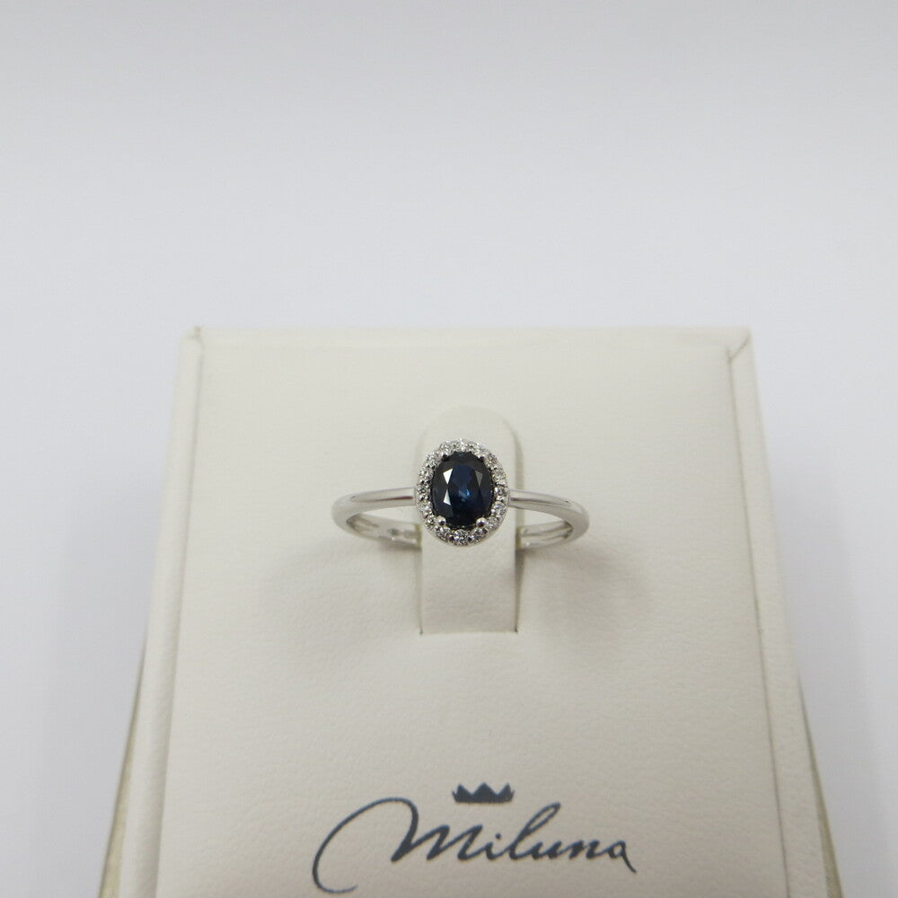 Anello Miluna Oro, Diamanti e Zaffiro