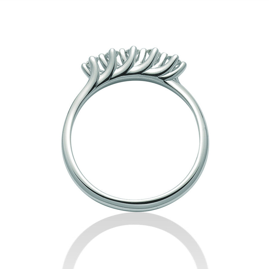 Anello Miluna Oro Bianco e Diamanti
