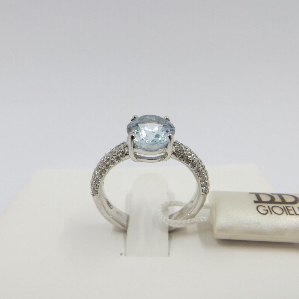 Anello DAVITE&DELUCCHI Oro, Diamanti e Acquamarina