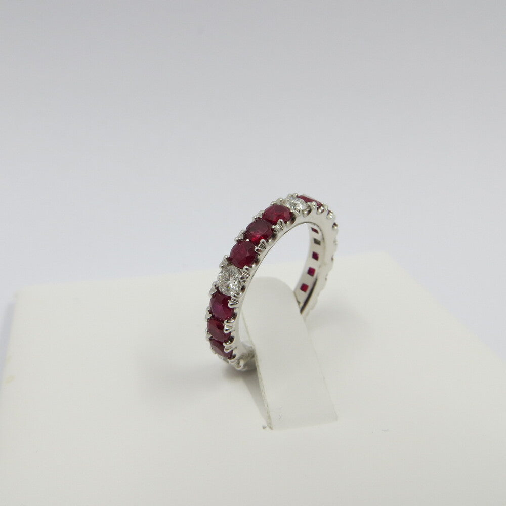 Anello veretta GIORGIO VISCONTI Oro, Diamanti e Rubini