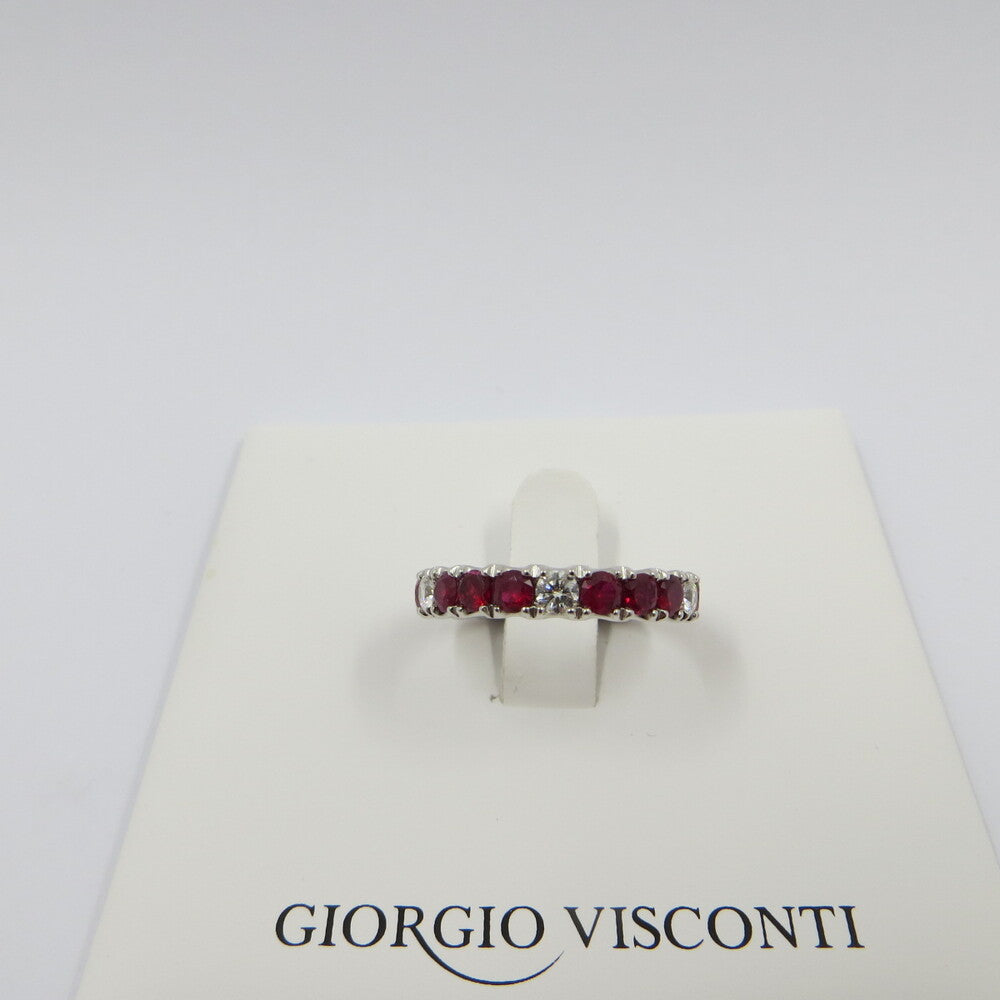 Anello veretta GIORGIO VISCONTI Oro, Diamanti e Rubini
