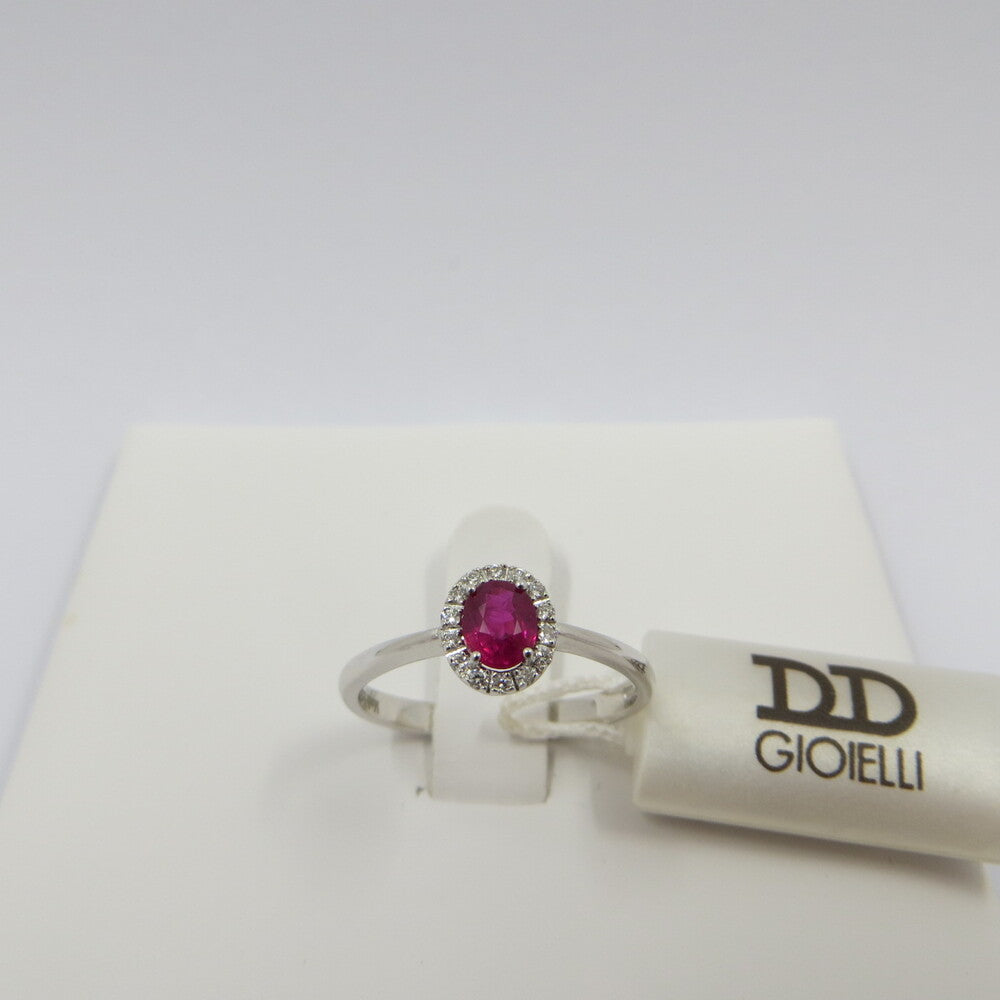 Anello DAVITE&DELUCCHI Oro, Diamanti e Rubino