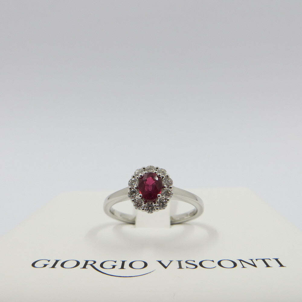 Anello GIORGIO VISCONTI Oro, Diamanti e Rubino