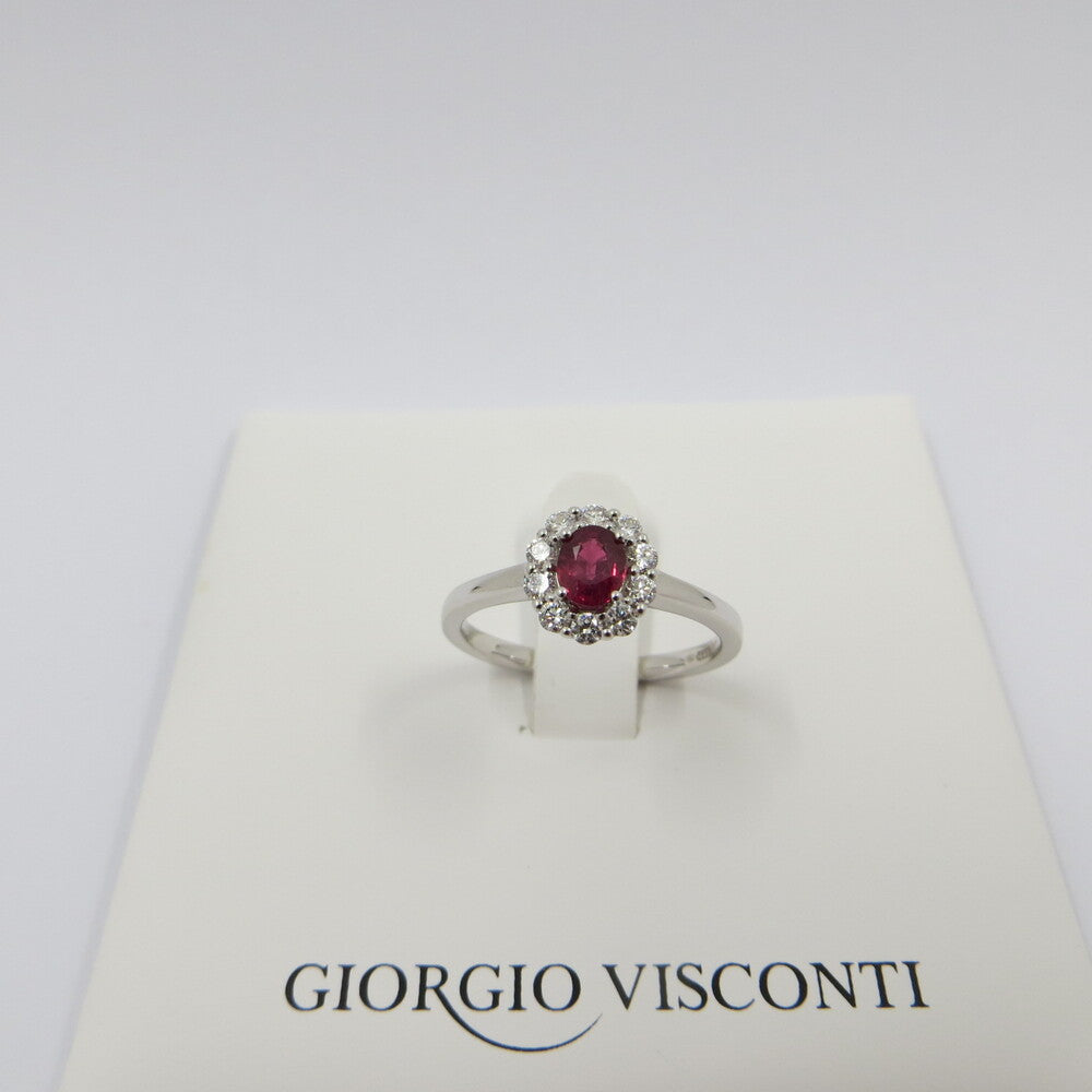 Anello GIORGIO VISCONTI Oro, Diamanti e Rubino