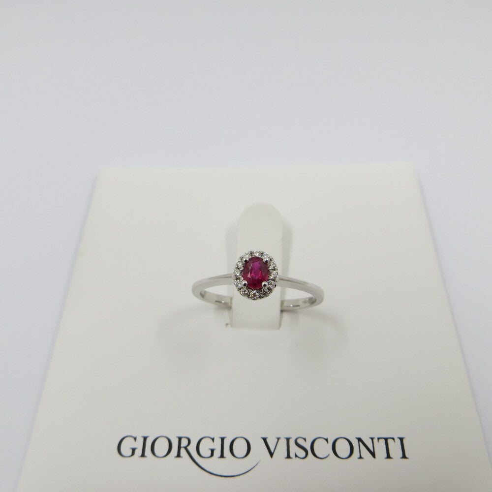 Anello GIORGIO VISCONTI Oro, Diamanti e Rubino