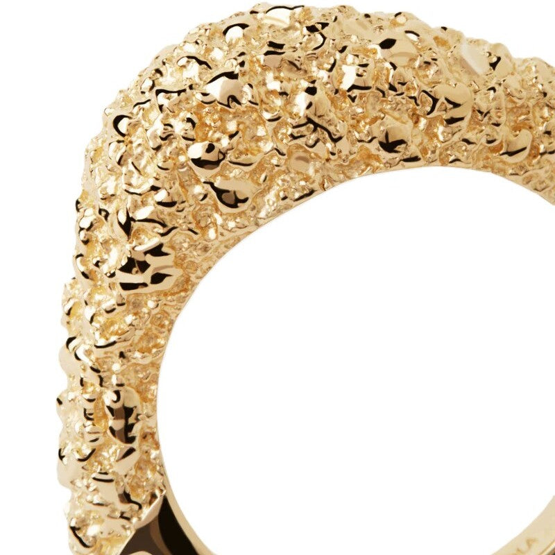 Anello PDPAOLA Duna in Argento Dorato