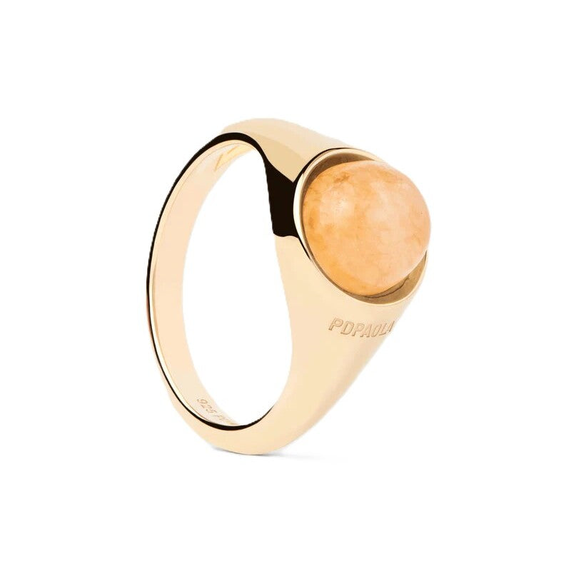 Anello PDPAOLA Avventurina Giallo Moon