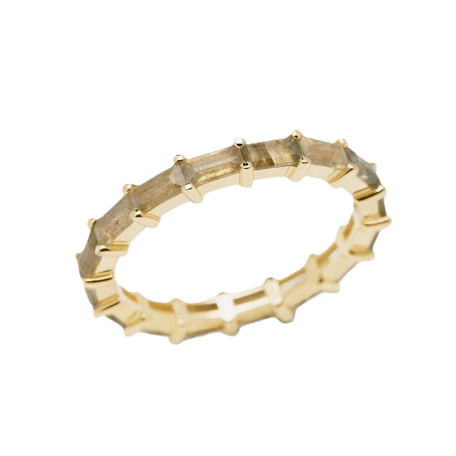 Anello PDPAOLA Zaza in Argento Dorato e pietre