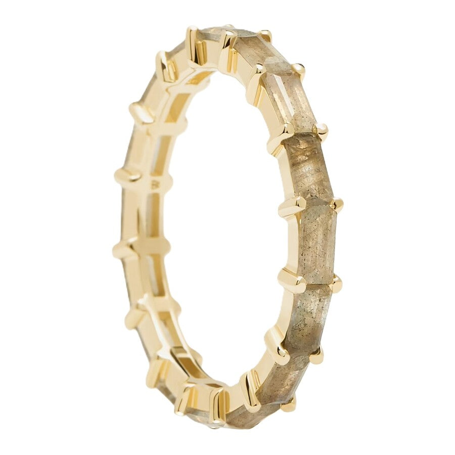 Anello PDPAOLA Zaza in Argento Dorato e pietre