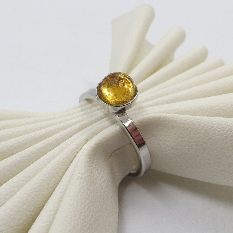 Anello Giovanni Raspini Mini Cabochon Pietra Citrina