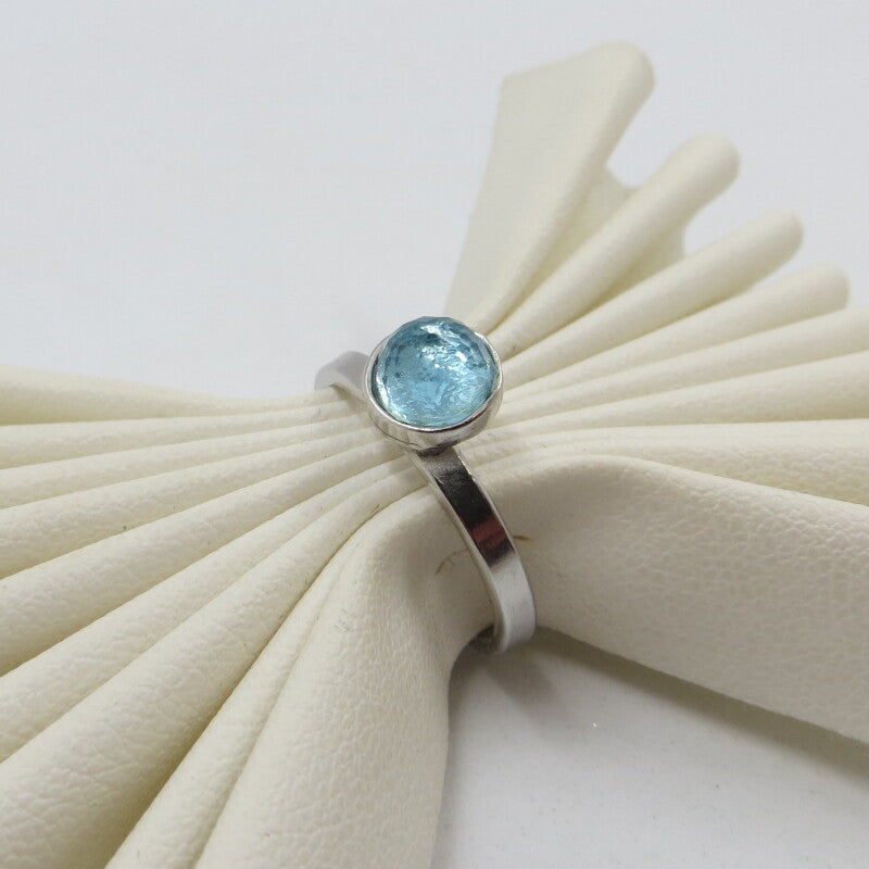 Anello Giovanni Raspini Mini Cabochon Pietra Azzurra