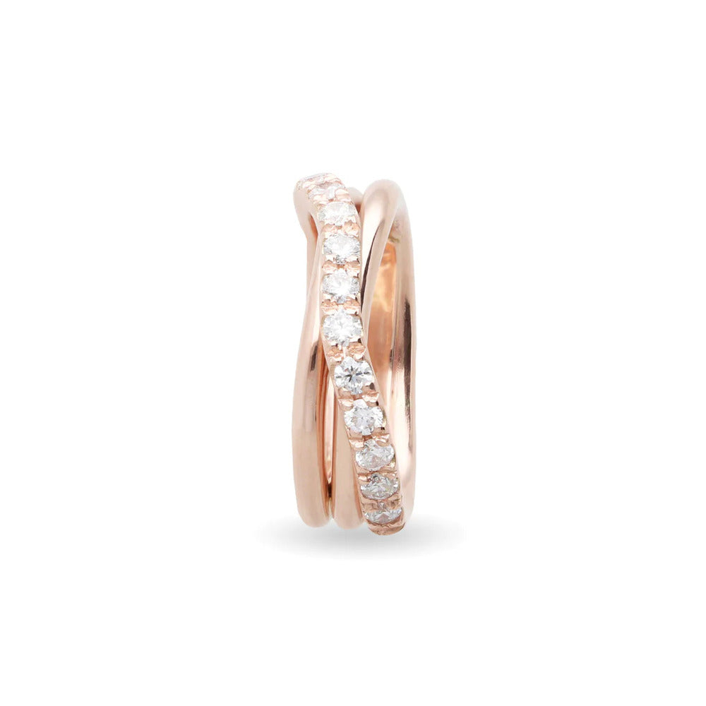 Anello RUBINIA GIOIELLI Filodellavita Prezioso fili Oro Rosa e Diamanti