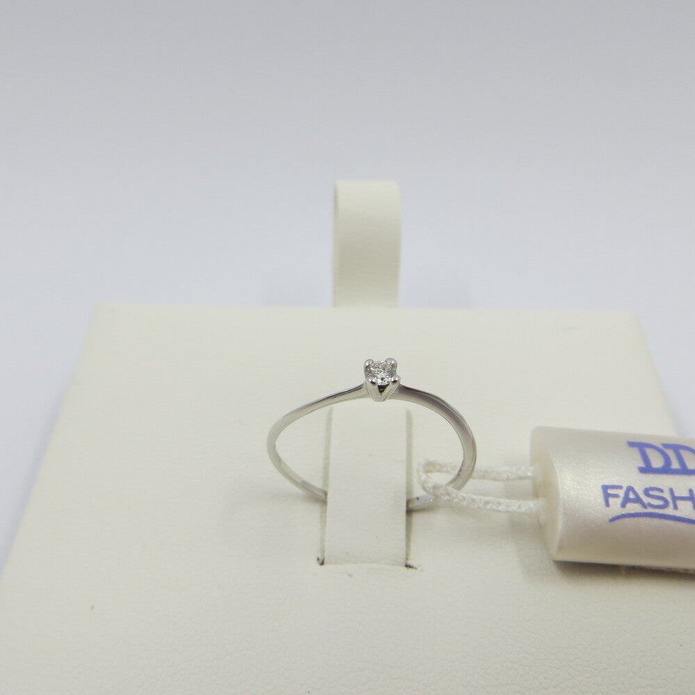 Anello Solitario DAVITE&DELUCCHI Oro bianco e Diamante