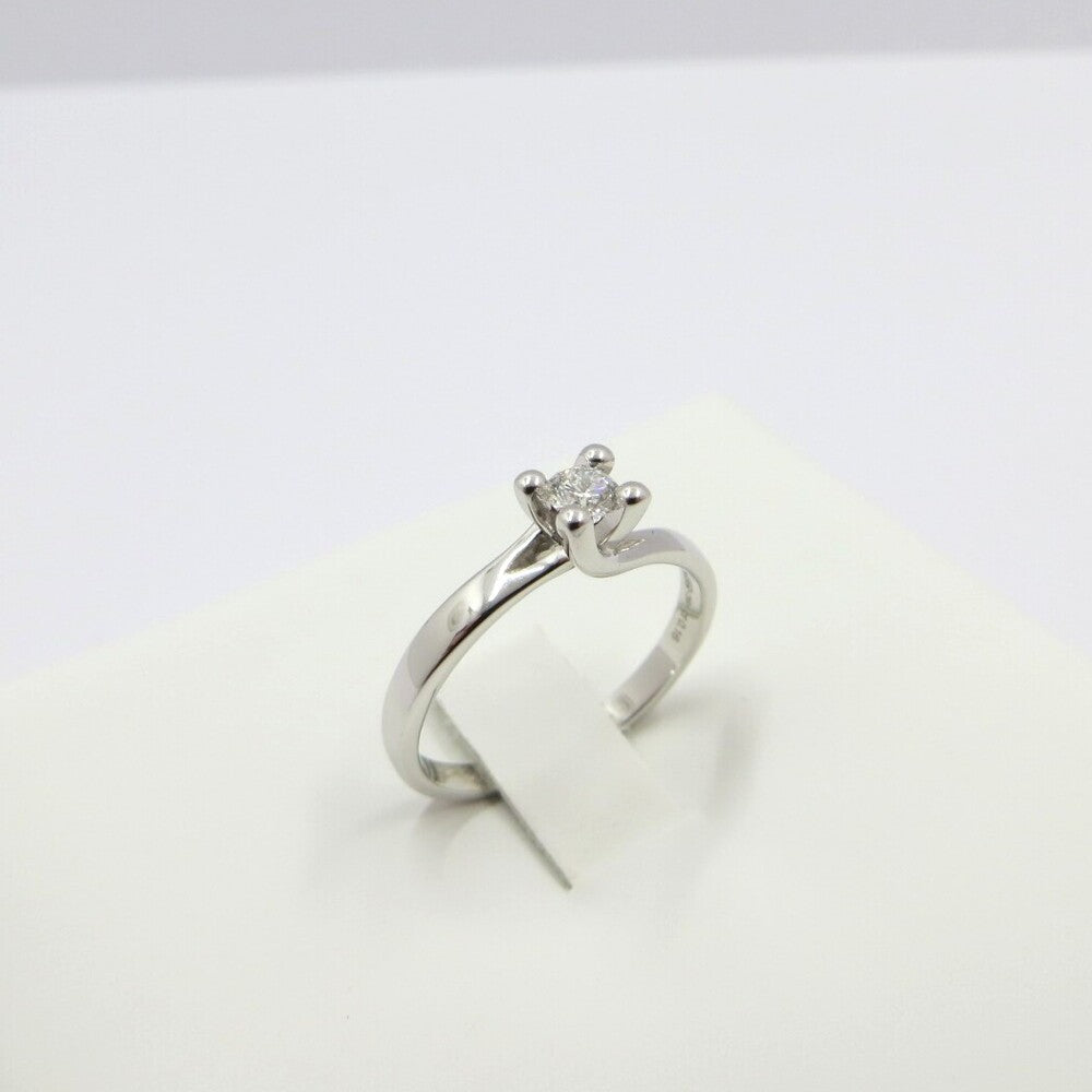 Anello Solitario GIORGIO VISCONTI Oro Bianco e Diamante