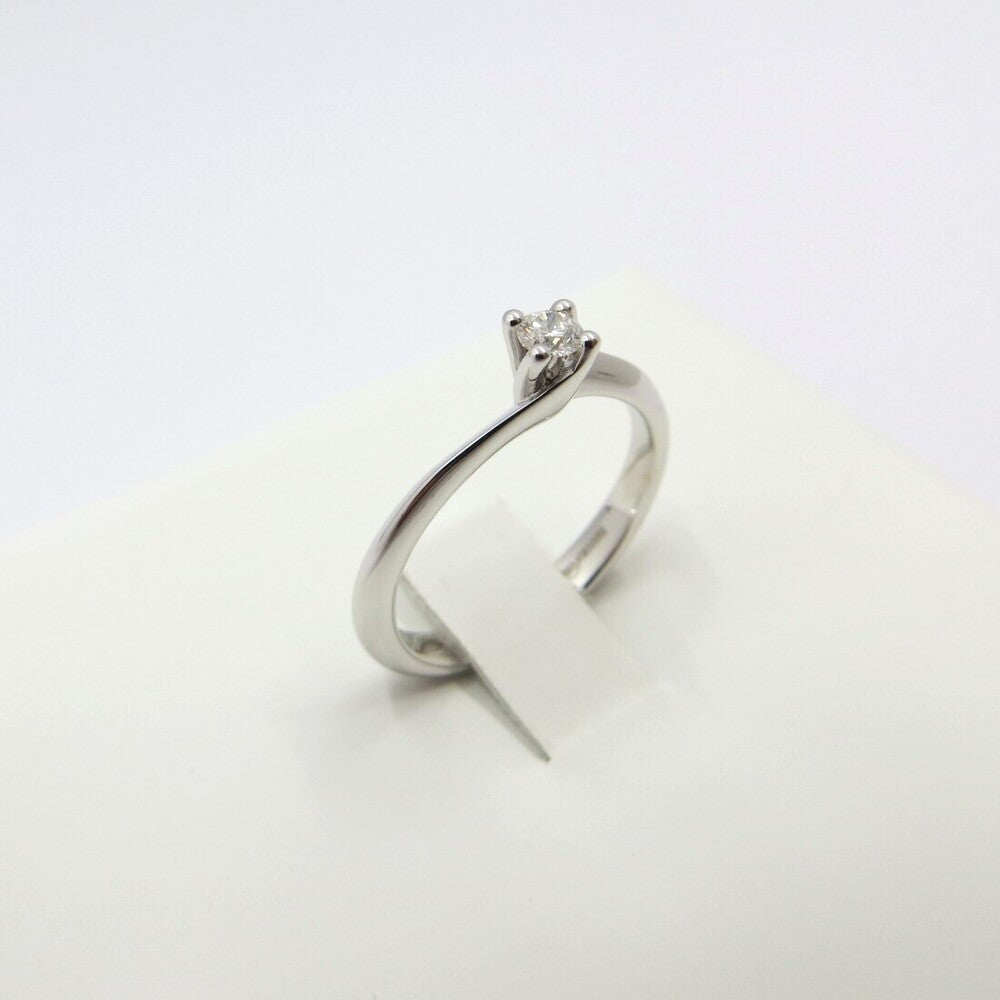 Anello Solitario GIORGIO VISCONTI Oro Bianco e Diamante