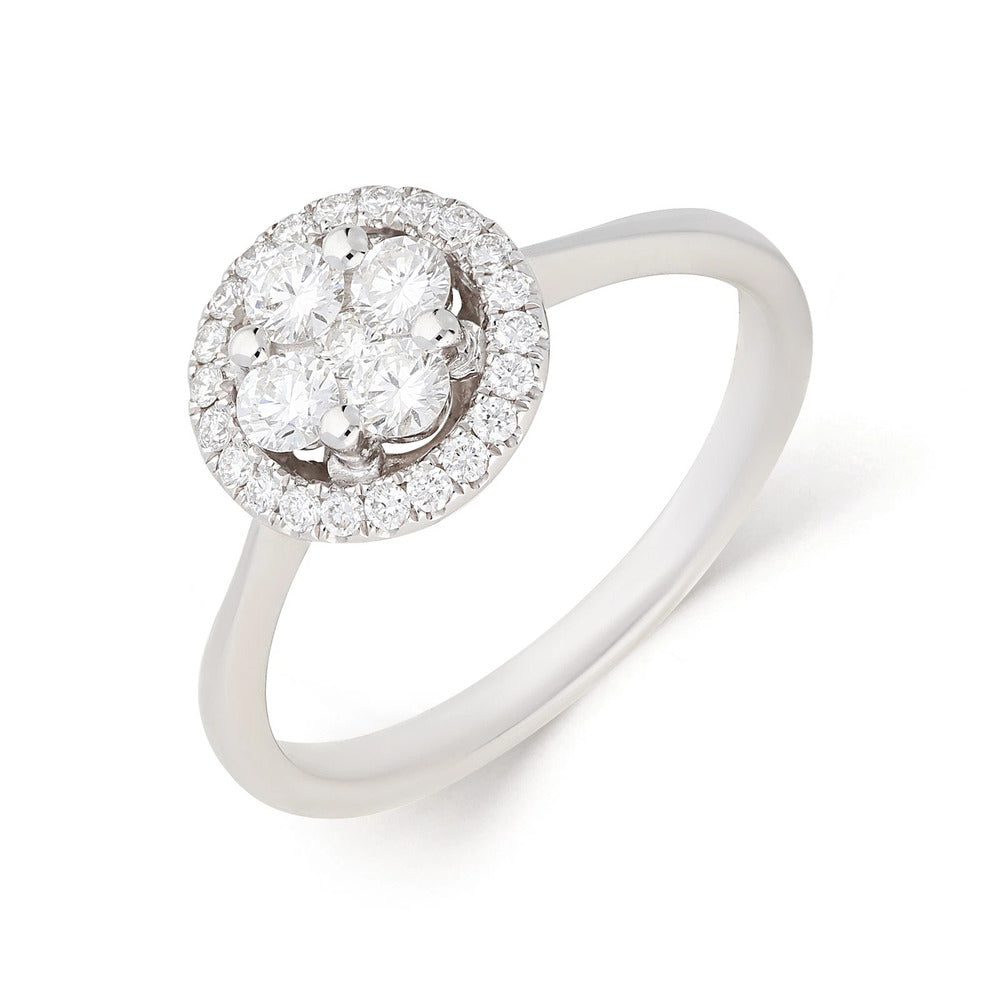 Anello Giorgio Visconti Oro bianco e Pavè di Diamanti naturali
