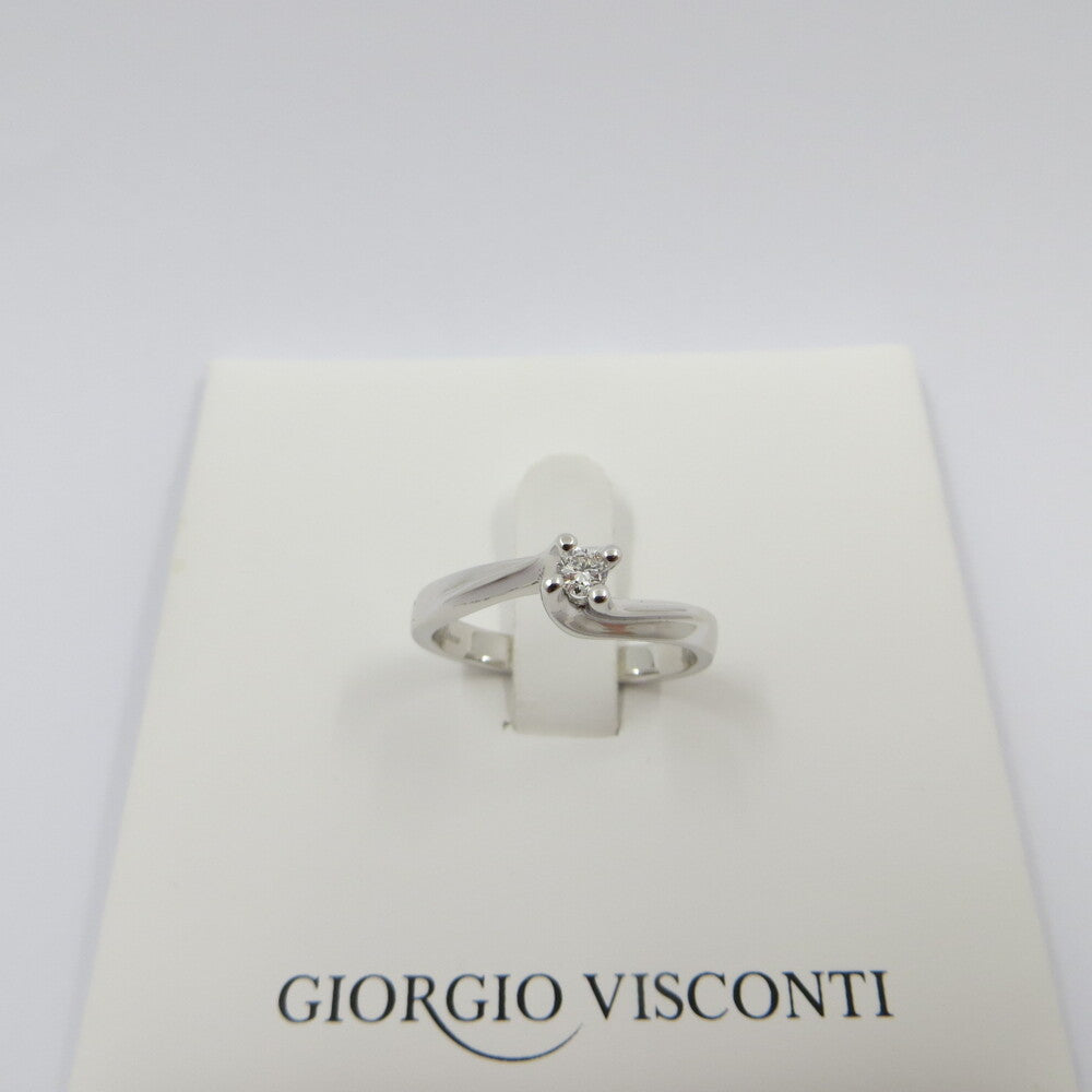 Anello Solitario GIORGIO VISCONTI Oro bianco Diamante