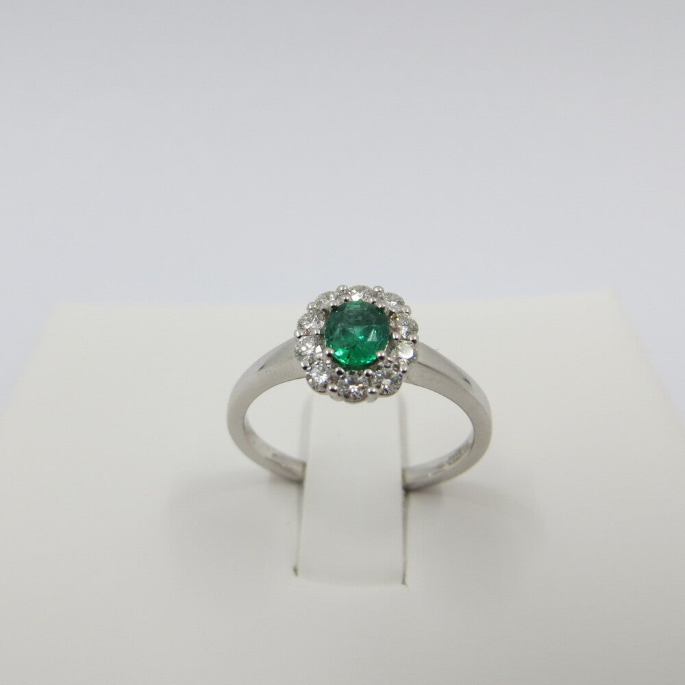 Anello GIORGIO VISCONTI Oro, Diamanti e Smeraldo