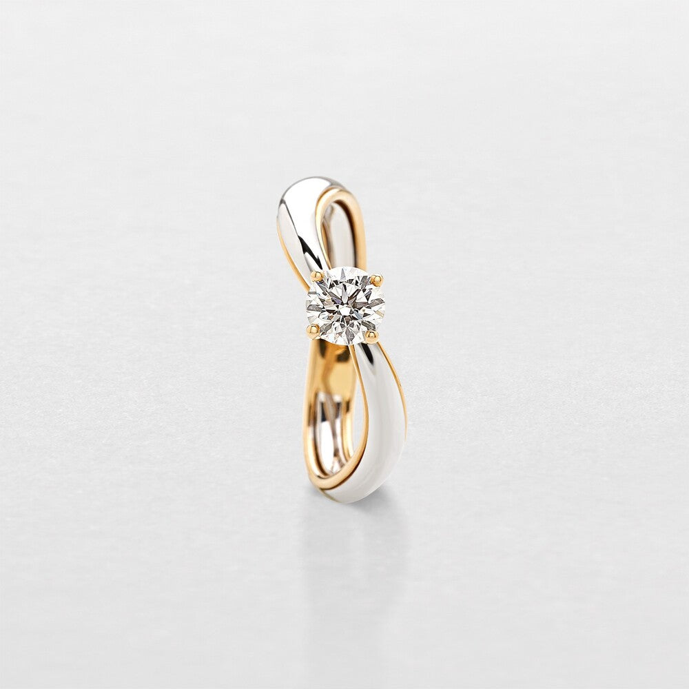 Anello Solitario GIORGIO VISCONTI Oro e Diamante