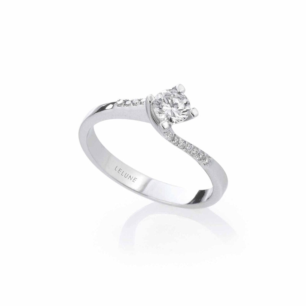 Anello Solitario LELUNE Diamonds Oro e Diamanti