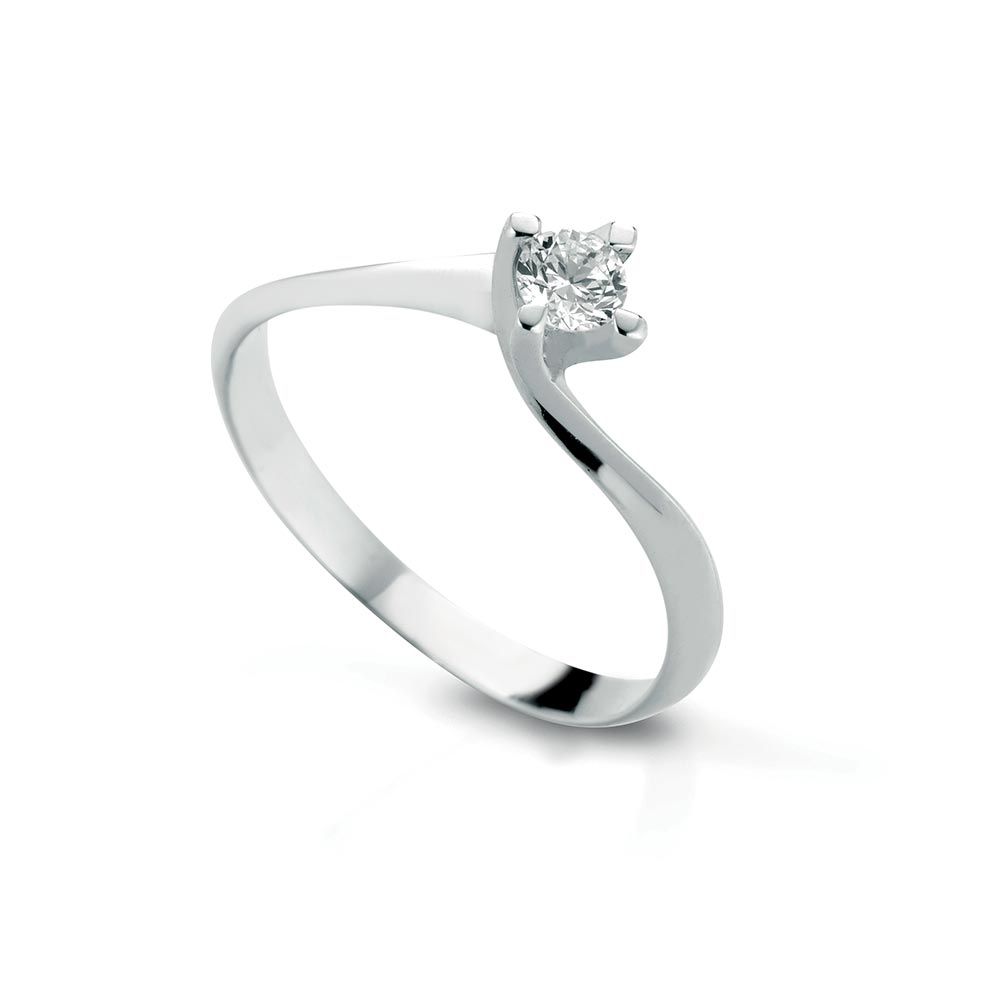 Anello Solitario LELUNE Diamonds Oro e Diamante