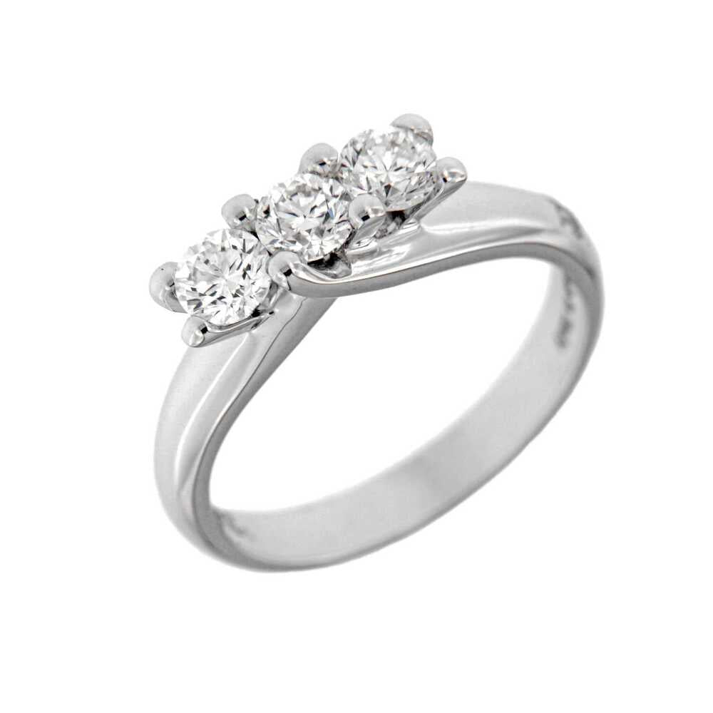Anello Trilogy DAVITE&DELUCCHI Oro bianco e Diamanti