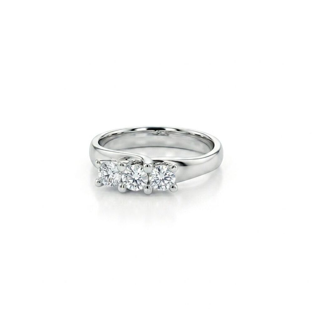 Anello Trilogy DAVITE&DELUCCHI Oro bianco e Diamanti