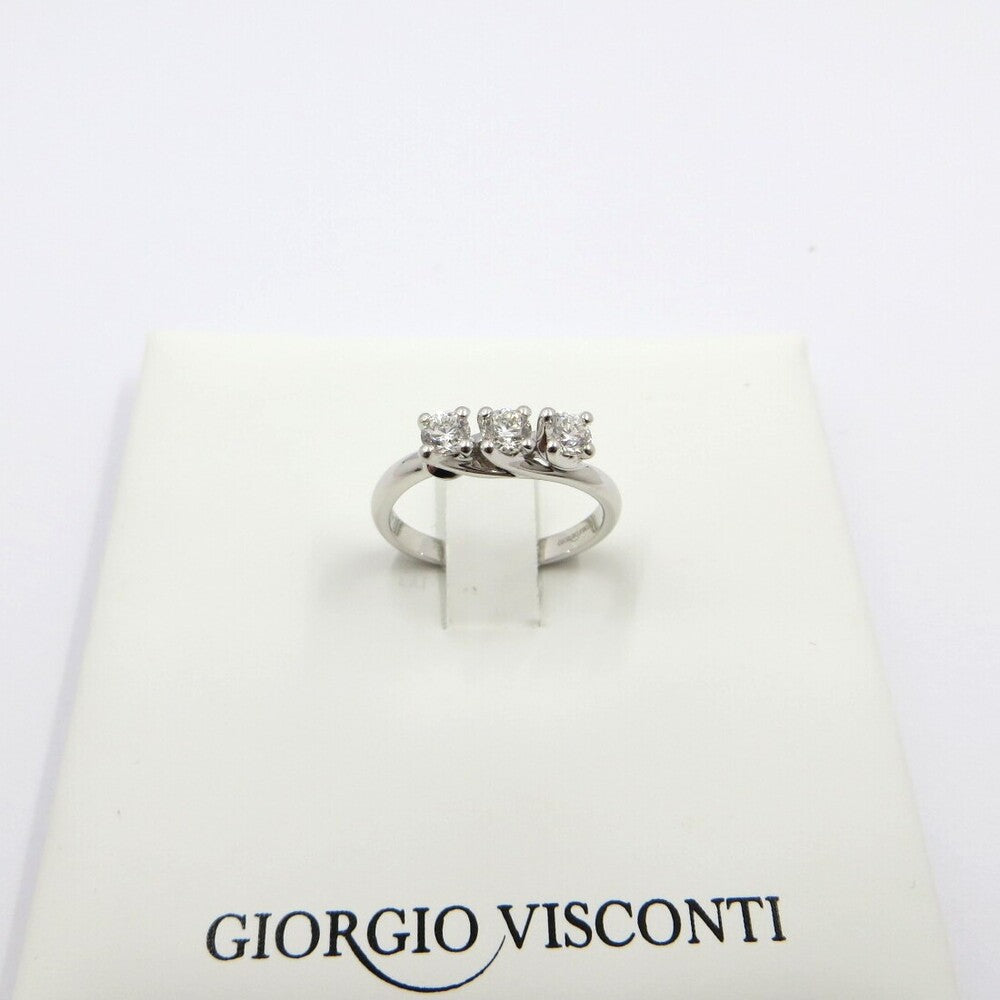 Anello Trilogy GIORGIO VISCONTI Oro bianco e Diamanti