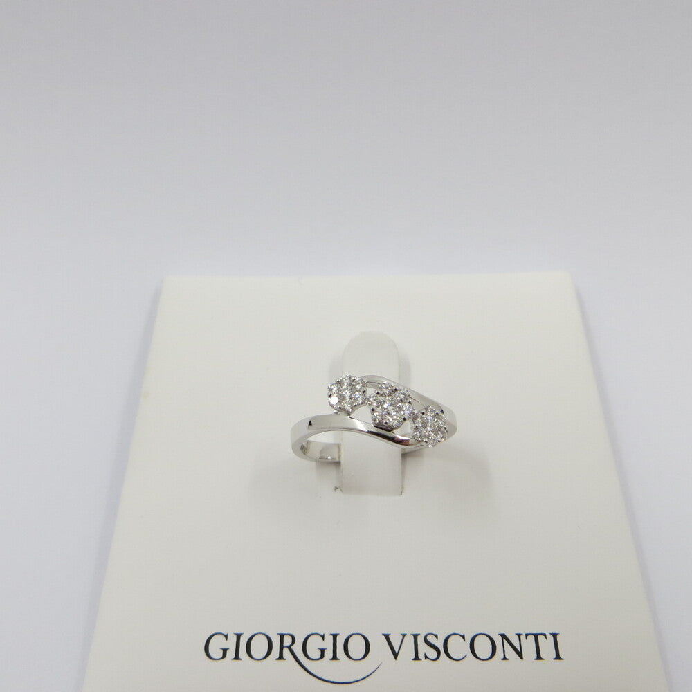 Anello Trilogy Pavè GIORGIO VISCONTI Oro e Diamanti