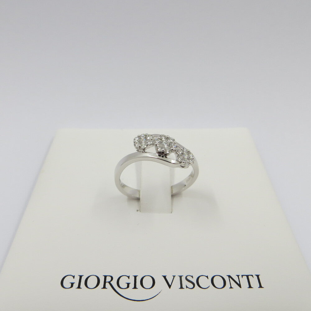 Anello Trilogy Pavè GIORGIO VISCONTI Oro e Diamanti