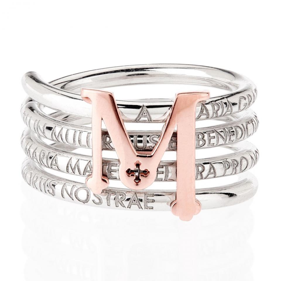 Anello TUUM TUAM X in Argento Rodiato e Oro Rosa 9KT