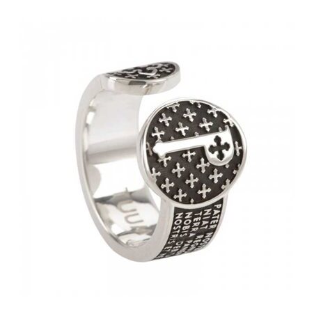 Anello TUUM INFINITUUM PATER in Argento