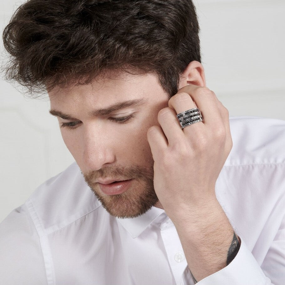 Anello TUUM SETTEDONI in Argento Brunito