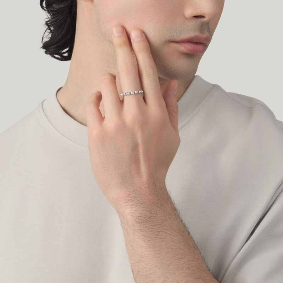 Anello Giovanni Raspini Borchie in Argento