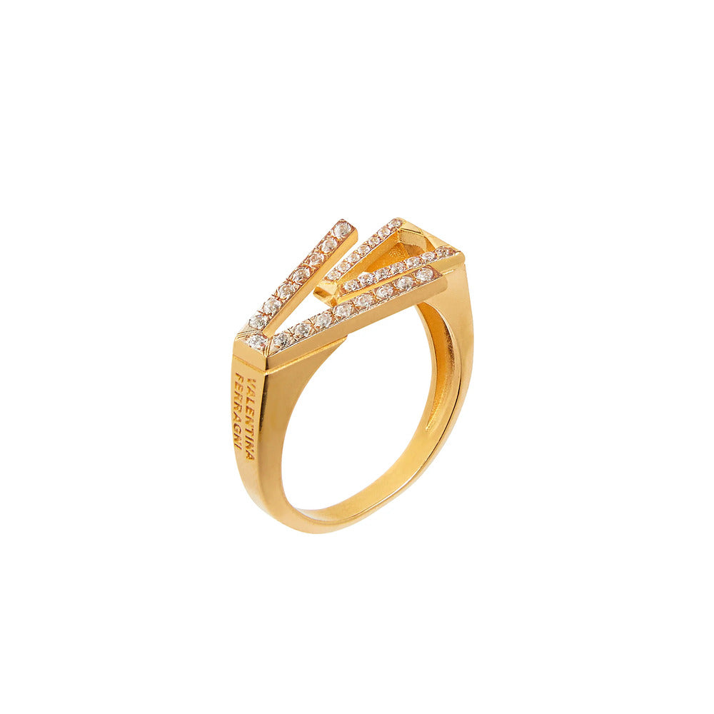 Anello VALENTINA FERRAGNI Mia Zirconia Argento e Zirconi
