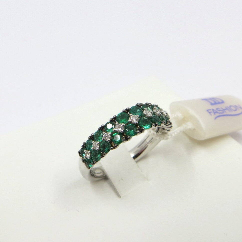 Anello DAVITE&DELUCCHI Oro, Diamanti e Smeraldi