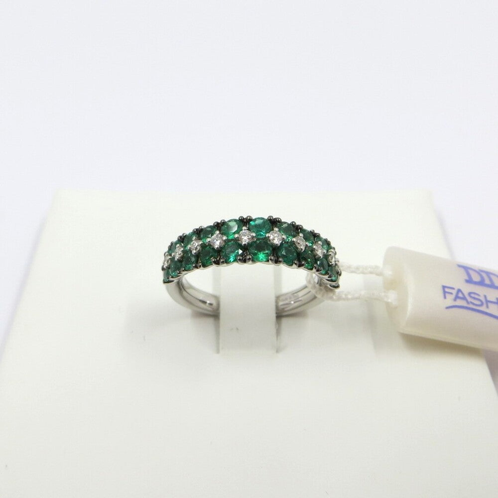 Anello DAVITE&DELUCCHI Oro, Diamanti e Smeraldi