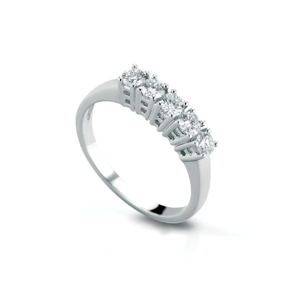Anello Veretta ( pietre) LELUNE Oro e Diamanti