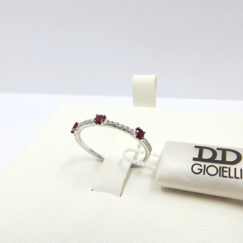 Anello Veretta DAVITE&DELUCCHI Oro Diamanti e Rubini