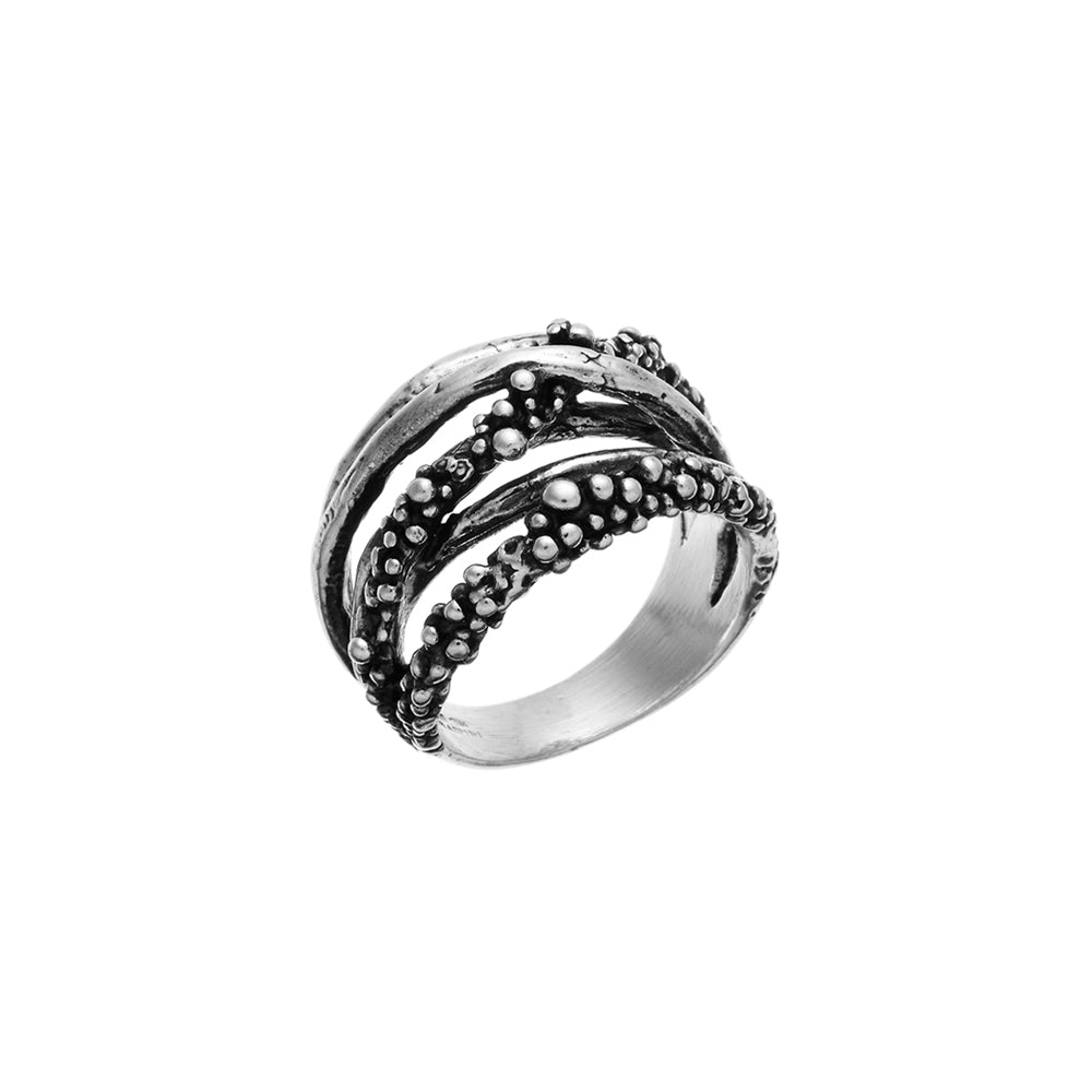 Anello Giovanni Raspini Fili Perlage in Argento