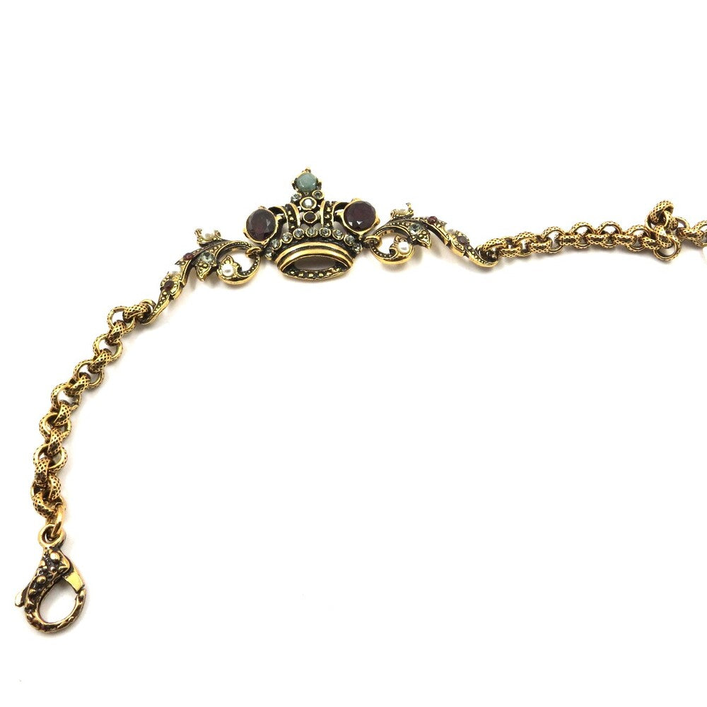 Bracciale Alcozer Corona in Ottone dorato