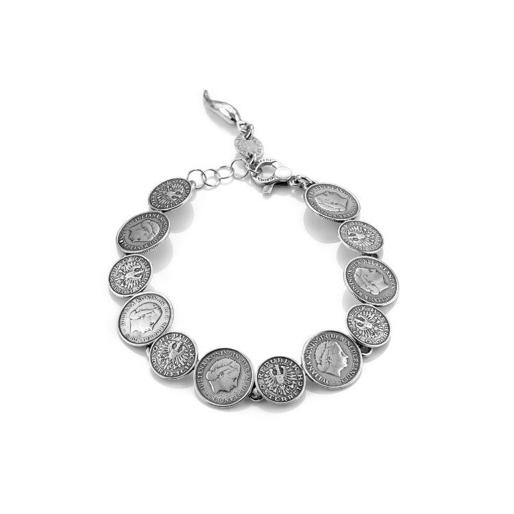 Bracciale Giovanni Raspini Monete Mini in Argento